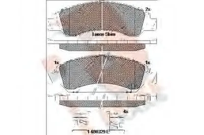 Комплект тормозных колодок, дисковый тормоз R BRAKE купить