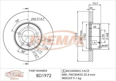 Тормозной диск Premium Black Carbon + FREMAX купить