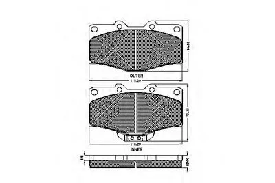 Комплект тормозных колодок, дисковый тормоз SPIDAN купить