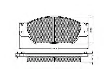 Комплект тормозных колодок, дисковый тормоз SPIDAN купить