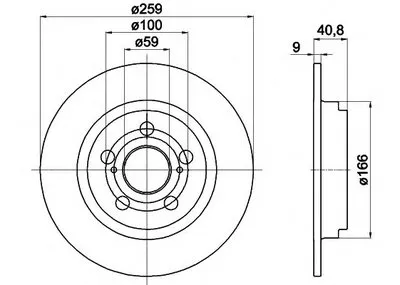 Тормозной диск HELLA купить