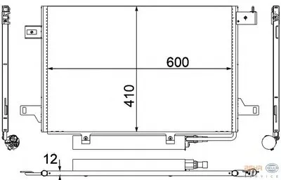 Конденсатор, кондиционер BEHR HELLA SERVICE купить