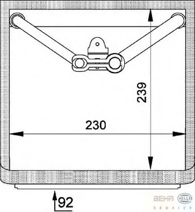 Испаритель, кондиционер BEHR HELLA SERVICE HELLA купить