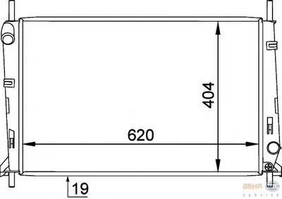 Радиатор, охлаждение двигателя BEHR HELLA SERVICE HELLA купить