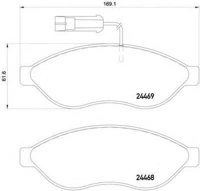 Комплект тормозных колодок, дисковый тормоз MINTEX купить