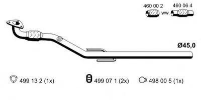 Труба выхлопного газа ERNST купить