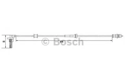 Датчик, частота вращения колеса BOSCH купить