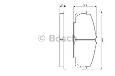Комплект тормозных колодок, дисковый тормоз BOSCH купить