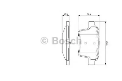 Комплект тормозных колодок, дисковый тормоз BOSCH купить