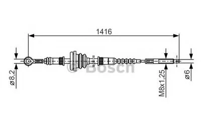 Трос, стояночная тормозная система BOSCH купить