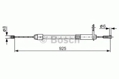 Трос, стояночная тормозная система BOSCH купить