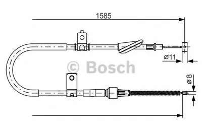 Трос, стояночная тормозная система BOSCH купить