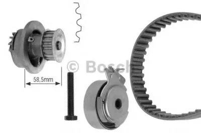 Водяной насос + комплект зубчатого ремня BOSCH купить