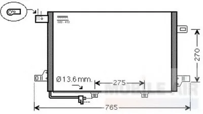 Конденсатор, кондиционер VAN WEZEL купить