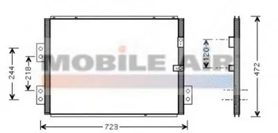 Конденсатор, кондиционер VAN WEZEL купить