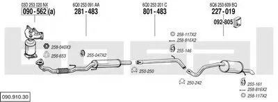 Система выпуска ОГ BOSAL купить