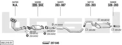 Система выпуска ОГ BOSAL купить