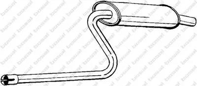 Средний глушитель выхлопных газов BOSAL купить