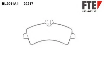 Комплект тормозных колодок, дисковый тормоз FTE купить