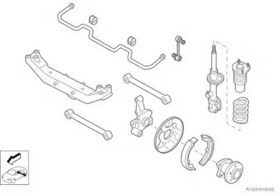 Рулевое управление; Подвеска колеса HERTH+BUSS JAKOPARTS купить