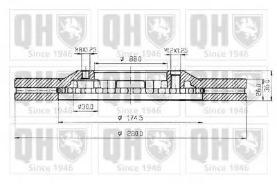 Тормозной диск QUINTON HAZELL купить