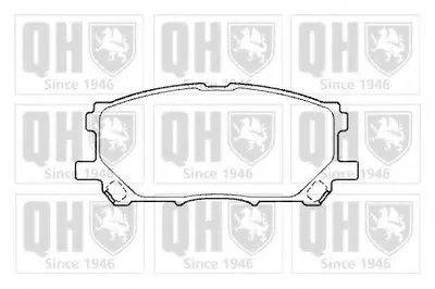Комплект тормозных колодок, дисковый тормоз QUINTON HAZELL купить