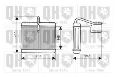 Теплообменник, отопление салона QUINTON HAZELL купить