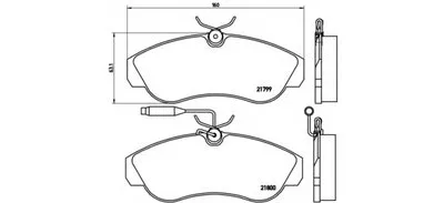 Комплект тормозных колодок, дисковый тормоз BREMBO купить