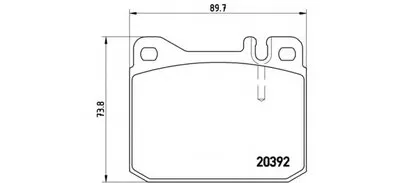 Комплект тормозных колодок, дисковый тормоз BREMBO купить