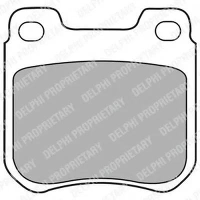 Комплект тормозных колодок, дисковый тормоз DELPHI купить