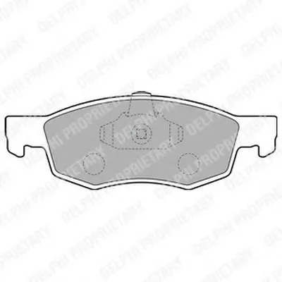 Комплект тормозных колодок, дисковый тормоз DELPHI купить