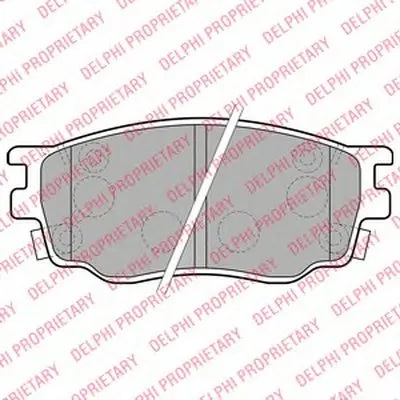 Комплект тормозных колодок, дисковый тормоз DELPHI купить