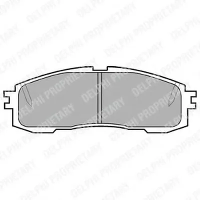 Комплект тормозных колодок, дисковый тормоз DELPHI купить