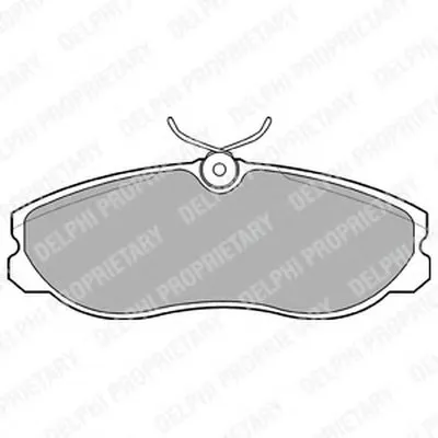 Комплект тормозных колодок, дисковый тормоз DELPHI купить
