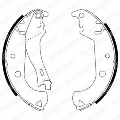 Комплект тормозных колодок DELPHI купить