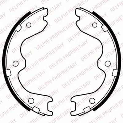 Комплект тормозных колодок, стояночная тормозная система DELPHI купить