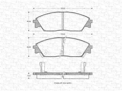 Комплект тормозных колодок, дисковый тормоз MAGNETI MARELLI купить