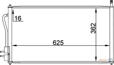 Конденсатор, кондиционер BEHR HELLA SERVICE купить