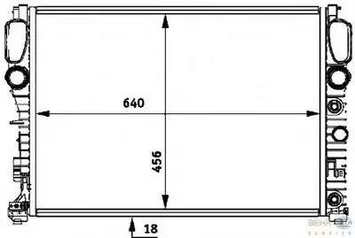 Радиатор, охлаждение двигателя BEHR HELLA SERVICE купить