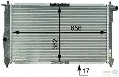 Радиатор, охлаждение двигателя BEHR HELLA SERVICE купить