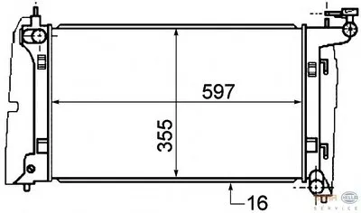 Радиатор, охлаждение двигателя BEHR HELLA SERVICE купить