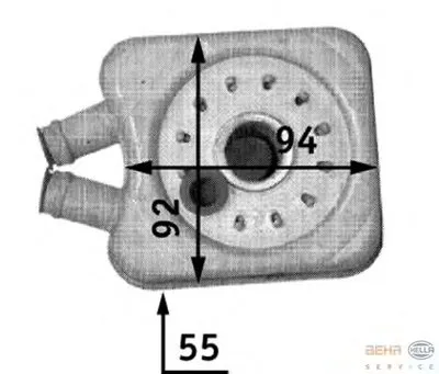 масляный радиатор, двигательное масло BEHR HELLA SERVICE Version ALTERNATIVE BEHR HELLA SERVICE купить