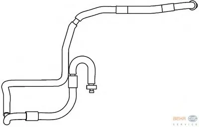 Трубопровод высокого / низкого давления, кондиционер BEHR HELLA SERVICE купить