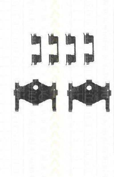 Комплектующие, колодки дискового тормоза TRISCAN купить