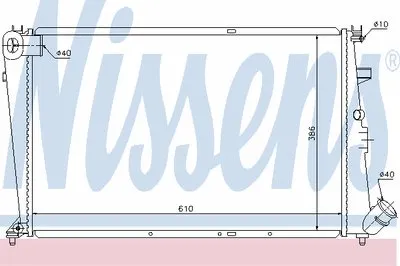 Радиатор, охлаждение двигателя NISSENS купить