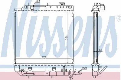 Радиатор, охлаждение двигателя NISSENS купить