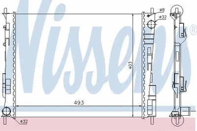 Радиатор, охлаждение двигателя NISSENS купить