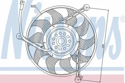 Вентилятор, охлаждение двигателя NISSENS купить