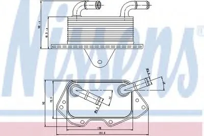 масляный радиатор, двигательное масло NISSENS купить