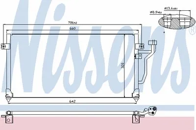 Конденсатор, кондиционер NISSENS купить